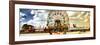 Panoramic View, Vintage Beach, Wonder Wheel, Coney Island, Brooklyn, New York, United States-Philippe Hugonnard-Framed Photographic Print