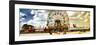 Panoramic View, Vintage Beach, Wonder Wheel, Coney Island, Brooklyn, New York, United States-Philippe Hugonnard-Framed Photographic Print