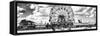 Panoramic View, Vintage Beach, Wonder Wheel, Coney Island, Brooklyn, New York-Philippe Hugonnard-Framed Stretched Canvas