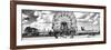 Panoramic View, Vintage Beach, Wonder Wheel, Coney Island, Brooklyn, New York-Philippe Hugonnard-Framed Photographic Print