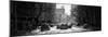 Panoramic View - Yellow Taxis on Fifth Avenue Snow in Manhattan-Philippe Hugonnard-Mounted Photographic Print