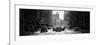 Panoramic View - Yellow Taxis on Fifth Avenue Snow in Manhattan-Philippe Hugonnard-Framed Photographic Print