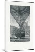 Panoramic Viewing Platform Using a Hot Air Balloon, Pub. C.1880 (B/W)-E. A. Tilly-Mounted Giclee Print