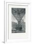 Panoramic Viewing Platform Using a Hot Air Balloon, Pub. C.1880 (B/W)-E. A. Tilly-Framed Giclee Print