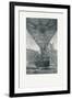 Panoramic Viewing Platform Using a Hot Air Balloon, Pub. C.1880 (B/W)-E. A. Tilly-Framed Giclee Print