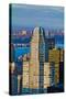 Panoramic views of New York City at sunset from Rockefeller Square "Top of the Rock" New York Ci...-null-Stretched Canvas