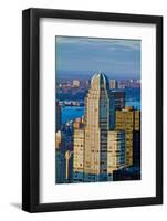 Panoramic views of New York City at sunset from Rockefeller Square "Top of the Rock" New York Ci...-null-Framed Photographic Print