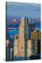 Panoramic views of New York City at sunset from Rockefeller Square "Top of the Rock" New York Ci...-null-Stretched Canvas