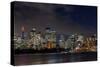 Panoramic views of Sydney city at dusk including the Opera house, Sydney, New South Wales, Australi-Andrew Michael-Stretched Canvas