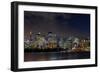Panoramic views of Sydney city at dusk including the Opera house, Sydney, New South Wales, Australi-Andrew Michael-Framed Photographic Print