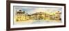 Panorana of Residenz in Prague Made in Artistic Watercolor Style-Timofeeva Maria-Framed Art Print