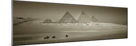 Panormic Image of the Pyramids at Giza, Cairo, Egypt-Jon Arnold-Mounted Photographic Print