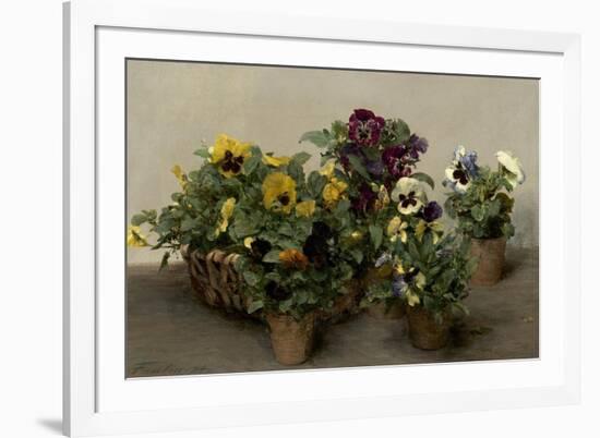 Pansies, 1874-Henri Fantin-Latour-Framed Art Print