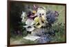 Pansies and Forget Me Not-Albert Tibulle de Furcy Lavault-Framed Giclee Print