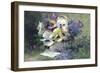 Pansies and Forget-Me-Not-Albert Tibulle de Furcy Lavault-Framed Giclee Print