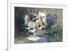 Pansies and Forget-Me-Not-Albert Tibulle de Furcy Lavault-Framed Giclee Print