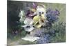 Pansies and Forget-Me-Not-Albert Tibulle de Furcy Lavault-Mounted Giclee Print