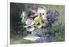 Pansies and Forget-Me-Not-Albert Tibulle de Furcy Lavault-Framed Giclee Print