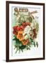 Pansies and White Flowers-null-Framed Giclee Print