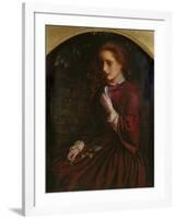 Pansies, C.1860-Arthur Hughes-Framed Giclee Print