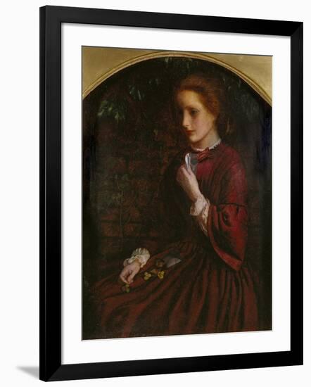 Pansies, C.1860-Arthur Hughes-Framed Giclee Print