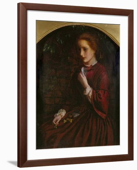 Pansies, C.1860-Arthur Hughes-Framed Giclee Print