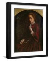 Pansies, C.1860-Arthur Hughes-Framed Giclee Print