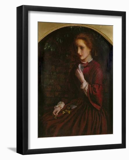 Pansies, C.1860-Arthur Hughes-Framed Giclee Print