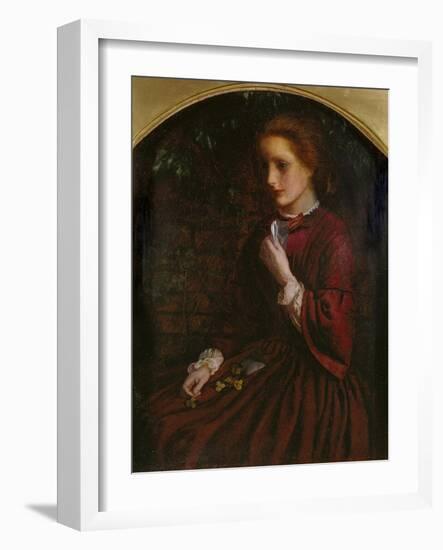 Pansies, C.1860-Arthur Hughes-Framed Giclee Print