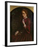 Pansies, C.1860-Arthur Hughes-Framed Giclee Print