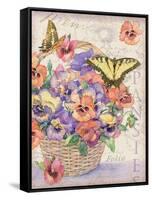 Pansies Folio-Julie Paton-Framed Stretched Canvas