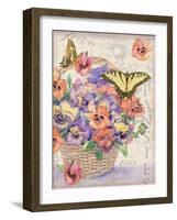 Pansies Folio-Julie Paton-Framed Art Print