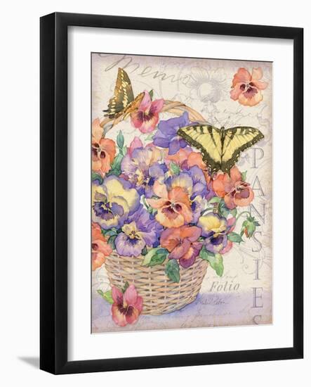 Pansies Folio-Julie Paton-Framed Art Print