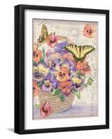 Pansies Folio-Julie Paton-Framed Art Print