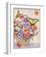 Pansies Folio-Julie Paton-Framed Art Print