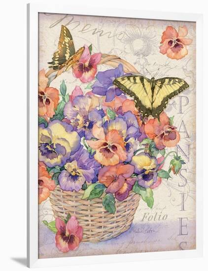 Pansies Folio-Julie Paton-Framed Art Print