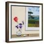 Pansies, Geraniums and Buttons-Sophie Harding-Framed Giclee Print