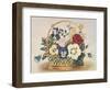 Pansies in a Basket-null-Framed Giclee Print