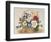 Pansies in a Basket-null-Framed Giclee Print