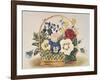 Pansies in a Basket-null-Framed Giclee Print