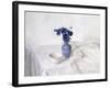 Pansies in a Blue Vase, Still Life, 1990-Arthur Easton-Framed Giclee Print