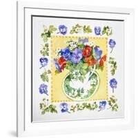 Pansies - Nasturtiums, 2013-Jennifer Abbott-Framed Giclee Print