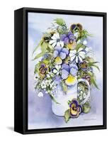 Pansies Perfect-Kathleen Parr McKenna-Framed Stretched Canvas