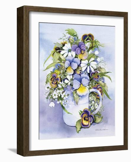 Pansies Perfect-Kathleen Parr McKenna-Framed Art Print