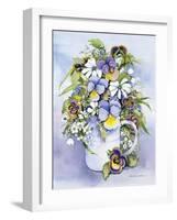 Pansies Perfect-Kathleen Parr McKenna-Framed Art Print