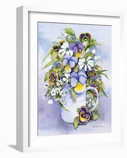 Pansies Perfect-Kathleen Parr McKenna-Framed Art Print