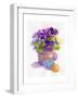 Pansies with Easter Eggs, 2014-John Keeling-Framed Giclee Print