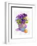 Pansies with Easter Eggs, 2014-John Keeling-Framed Giclee Print