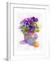 Pansies with Easter Eggs, 2014-John Keeling-Framed Giclee Print