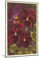 Pansies-null-Mounted Art Print